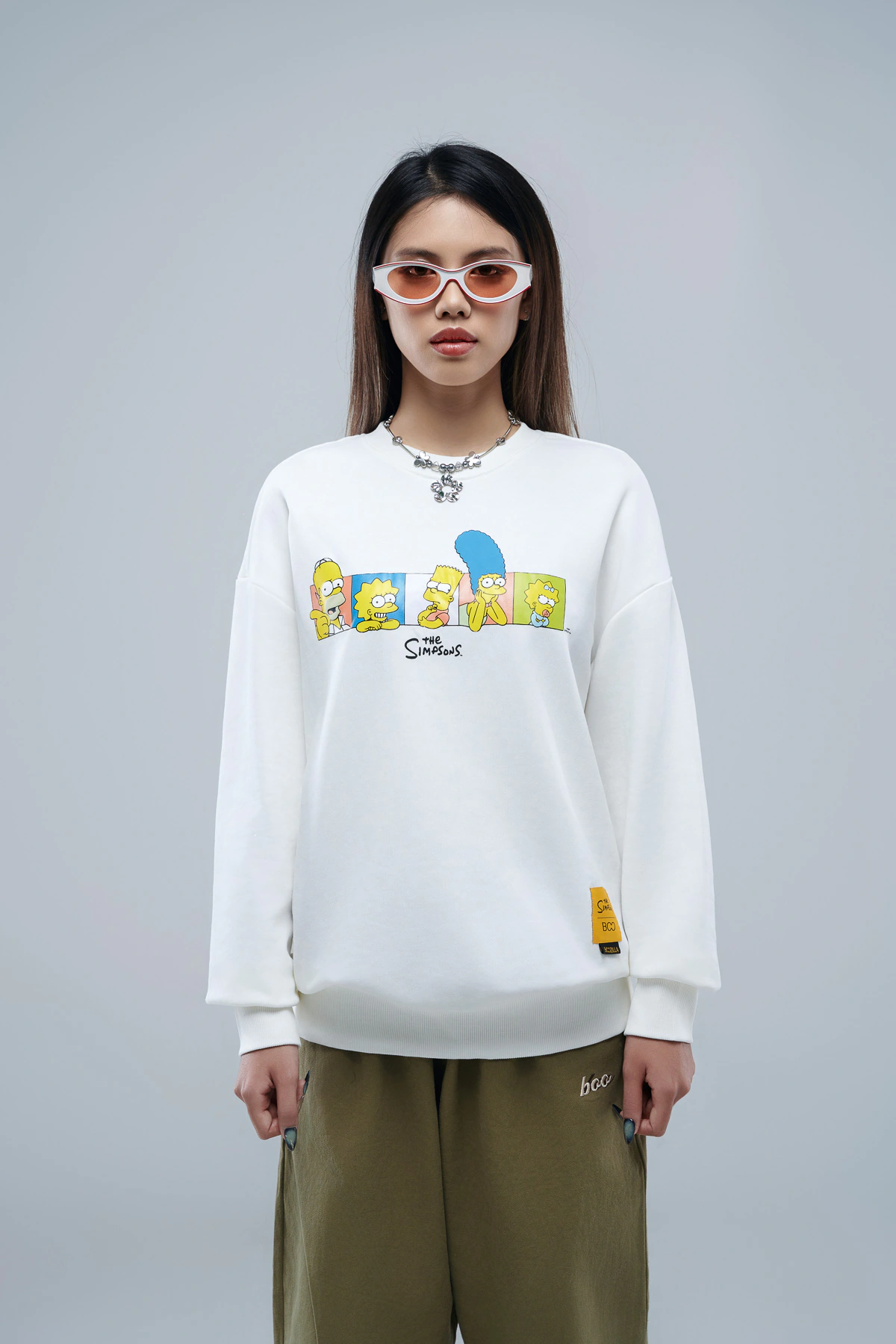 Sweatshirt oversized family the simpsons BOOZILLA