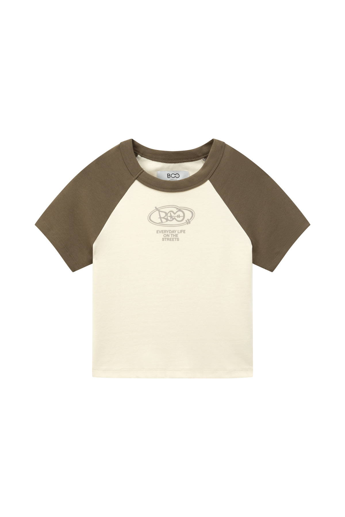 Áo phông babytee raglan small logo ESSENTIAL