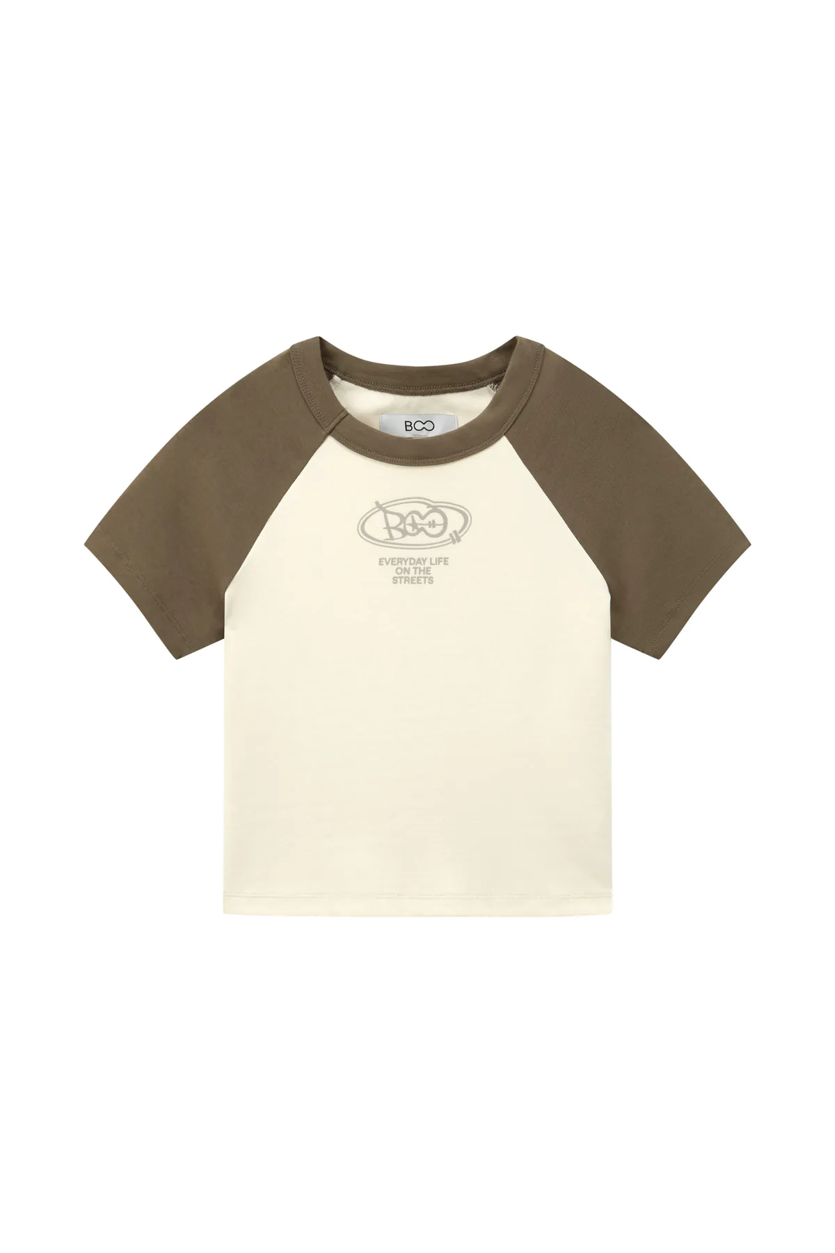 Áo phông babytee raglan small logo ESSENTIAL