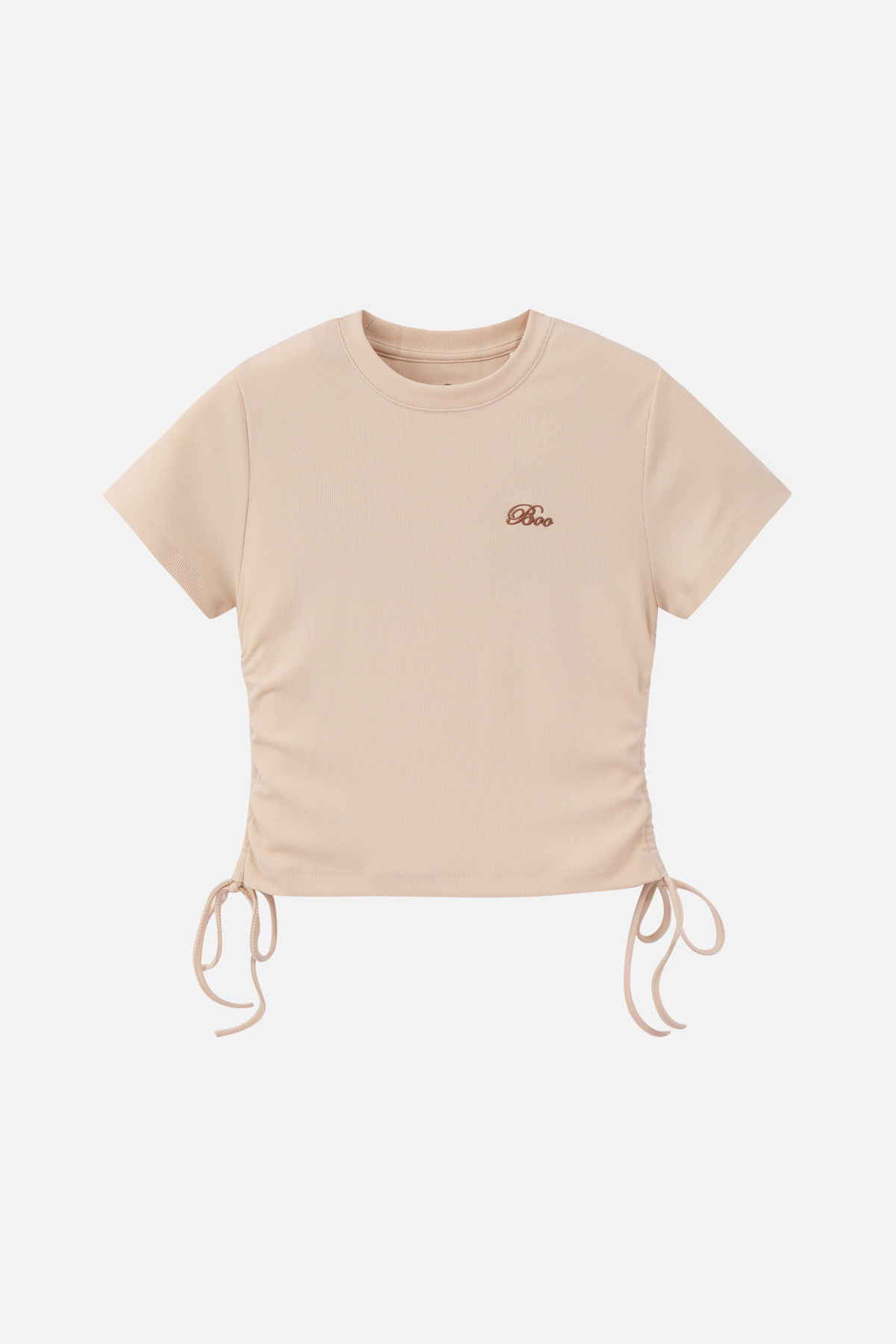Áo phông babytop fitted rút dây thêu logo ESS