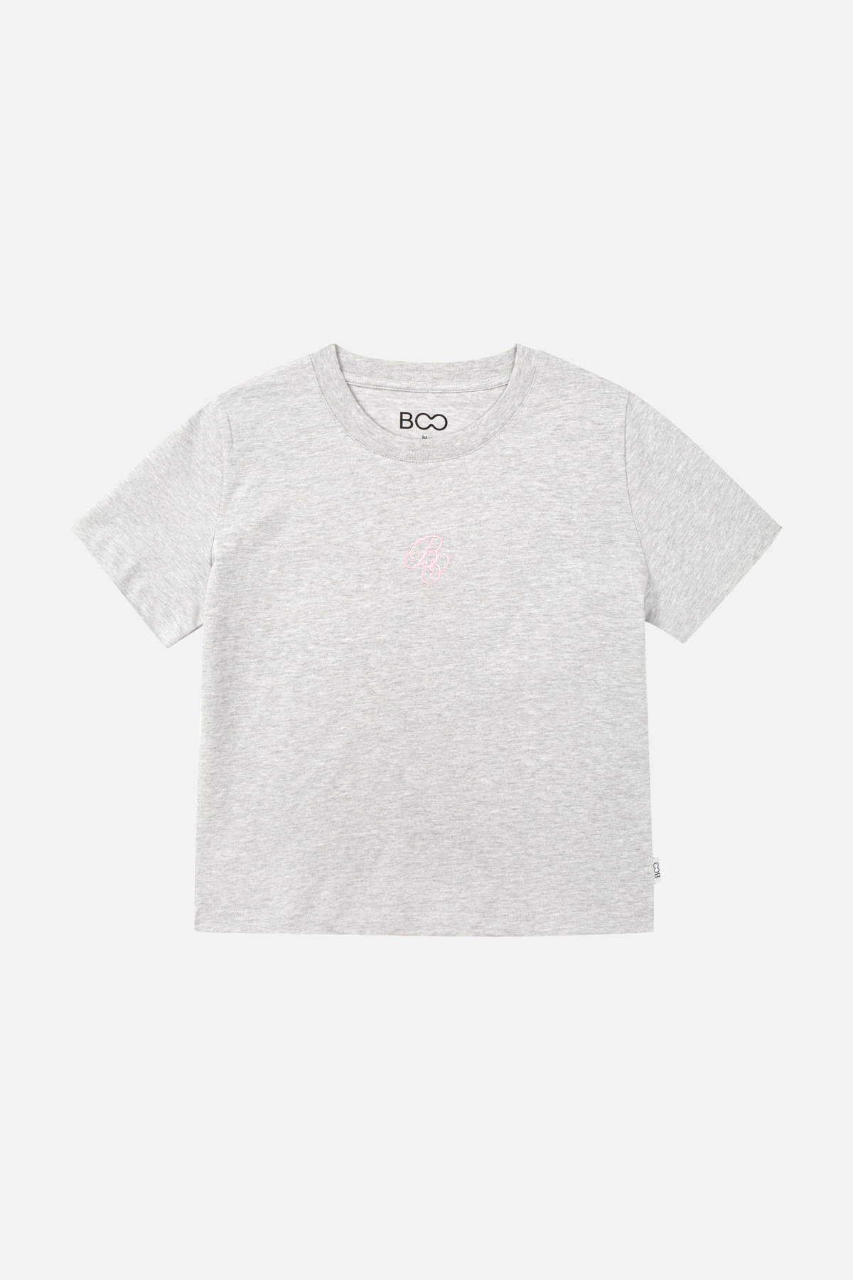 Women&#39;s baby tee embroidered logo 