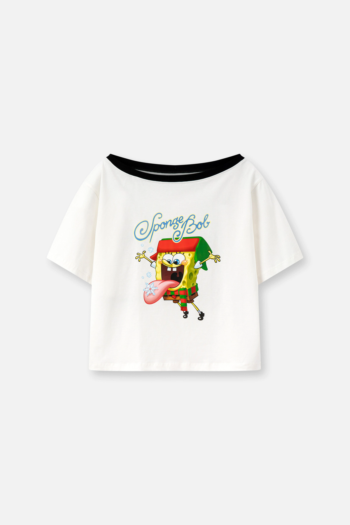 Spongebob oversized off the shoulder top