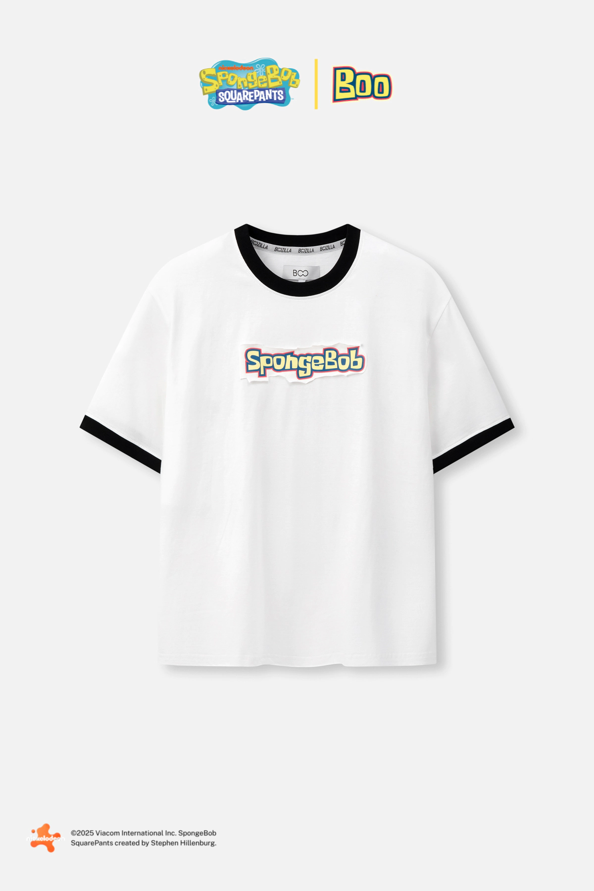 Spongebob ringer tee boxy t-shirt