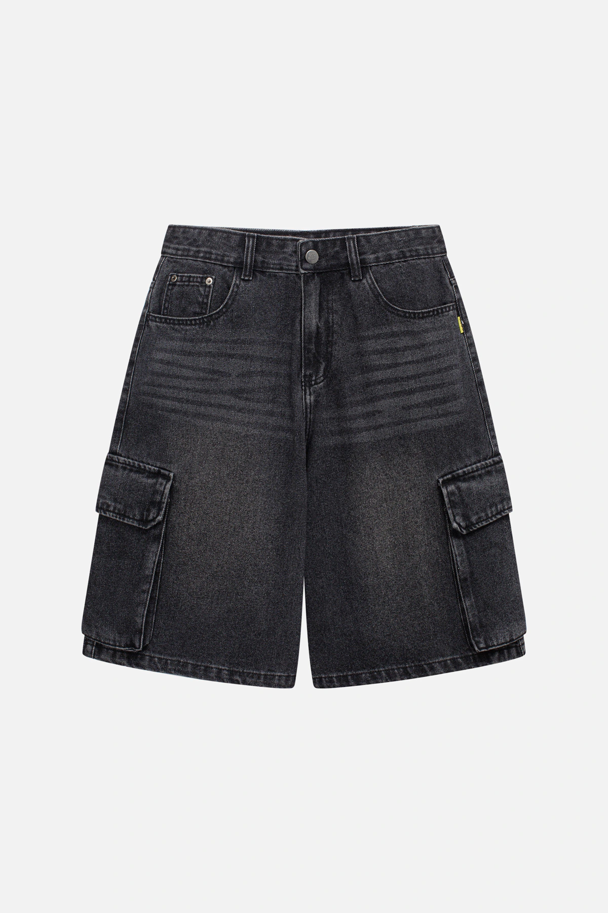 Men&#39;s denim jorts embroidered with LAAB logo