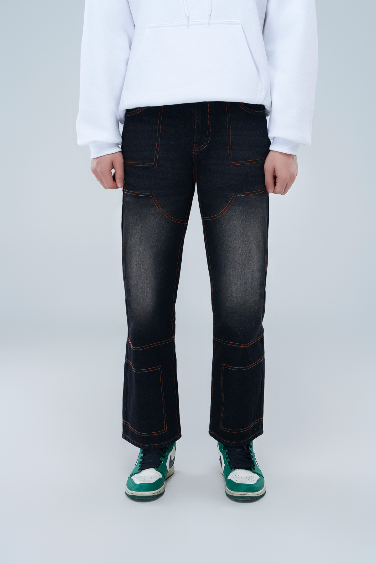 JEANS WIDE-LEG PHUN MÀU CHẦN CHỈ GROWTH BOOLAAB