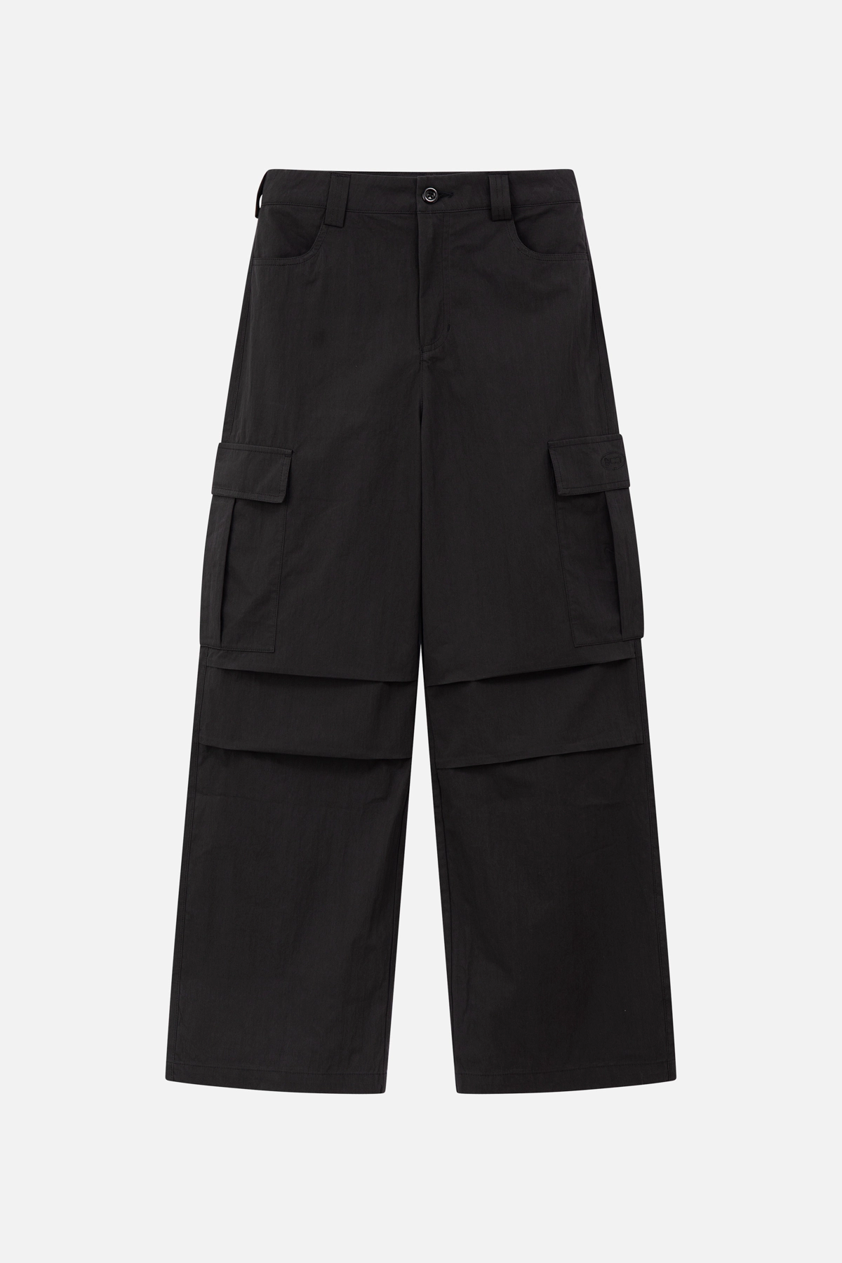 Quần gió wide-leg túi hộp thêu logo ESS