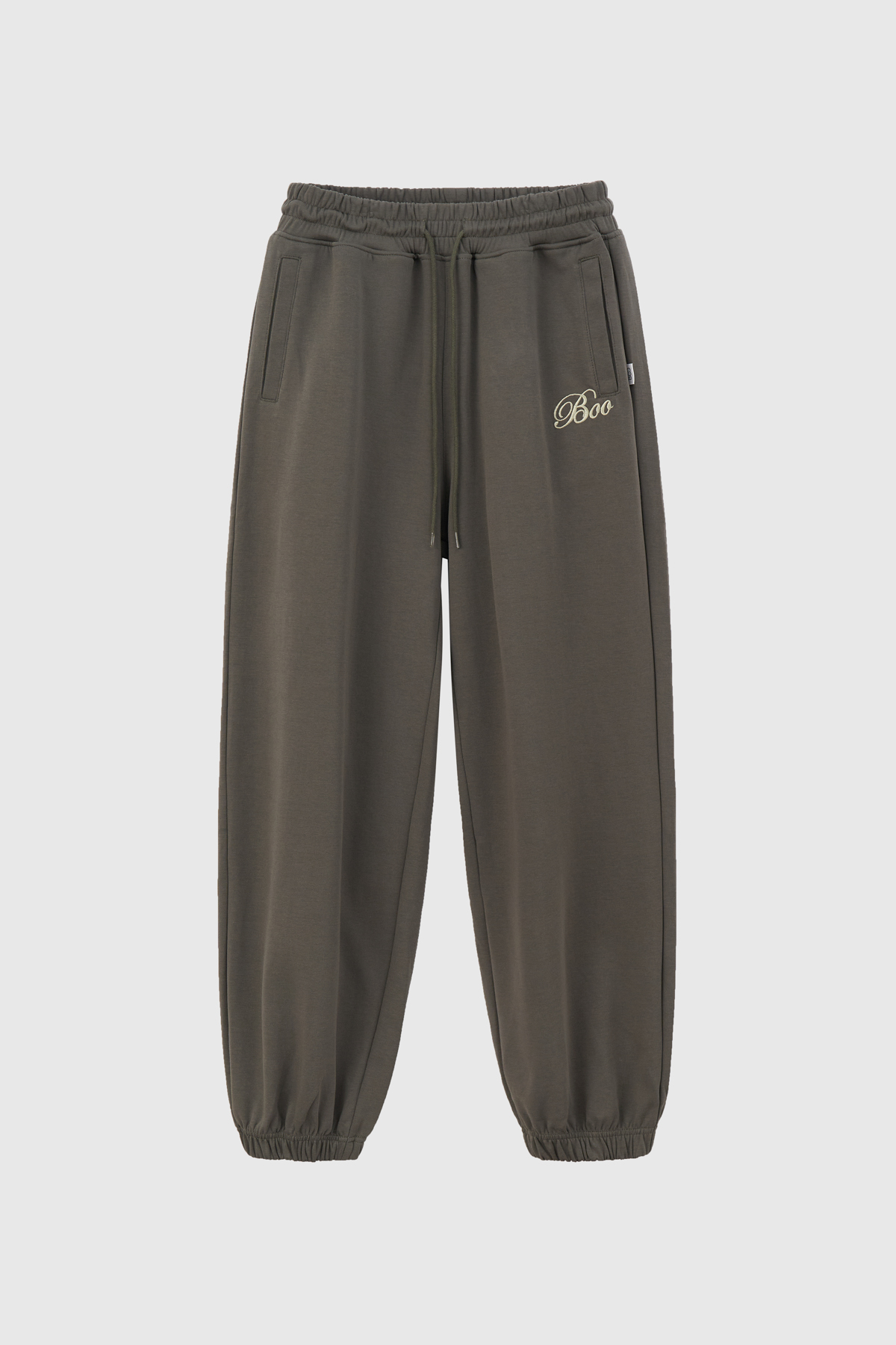 Quần nỉ jogger relax thêu logo BOO ESS