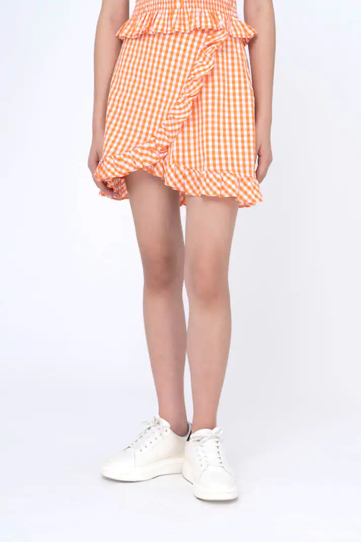 CHÂN VÁY NỮ A-LINE RUFFLE