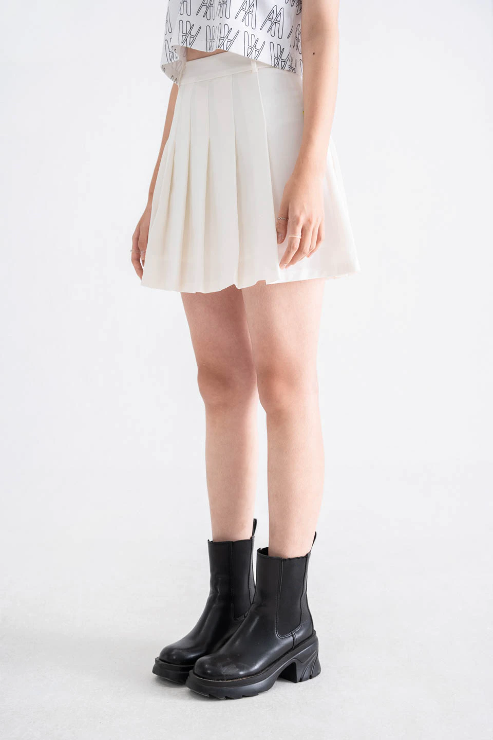 CHÂN VÁY NỮ XẾP LY TRƠN BOOLAAB