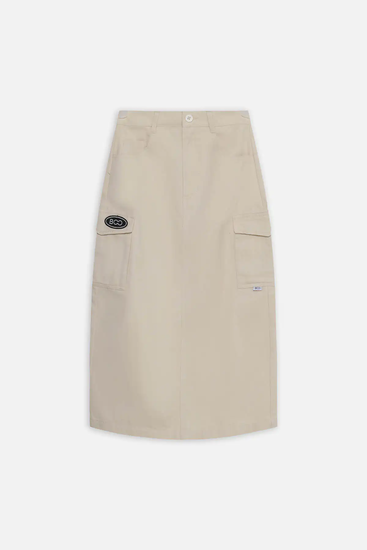 Chân váy midi ĐÍNH PATCH ESSENTIAL